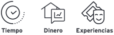 Tiempo | Dinero | Experiencias